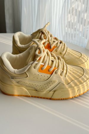 Harajuku-Style Women's Sneakers - 2025 Spring Casual Thick-Soled Versatile Shoes for Y2K Fashion Lovers