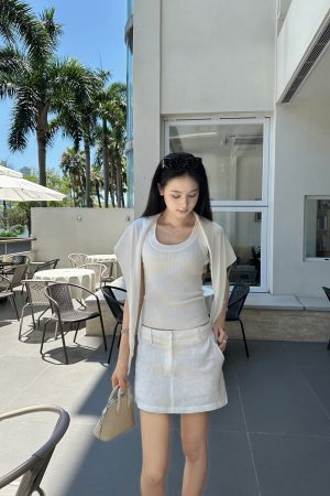 Heavenly Dish Skin-Friendly Shawl Vest Two-Piece Set â€“ Elegant Layering for Effortless Style, Perfect for Y2K and 90s Inspired Looks