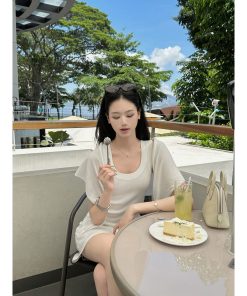 Heavenly Dish Skin-Friendly Shawl Vest Two-Piece Set â€“ Elegant Layering for Effortless Style, Perfect for Y2K and 90s Inspired Looks