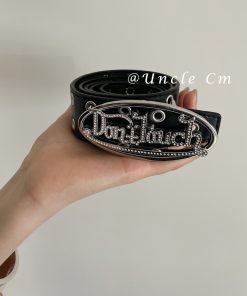 Heavy Industrial Punk Women's Belt with Unique Design for Jeans - Trendy Decorative Spicy Girl Style Accessory