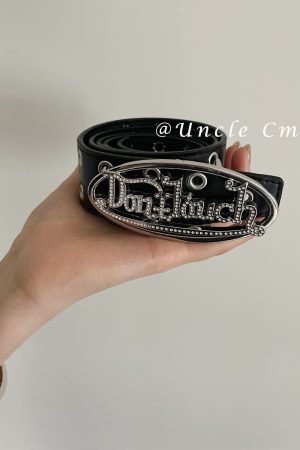 Heavy Industrial Punk Women's Belt with Unique Design for Jeans - Trendy Decorative Spicy Girl Style Accessory