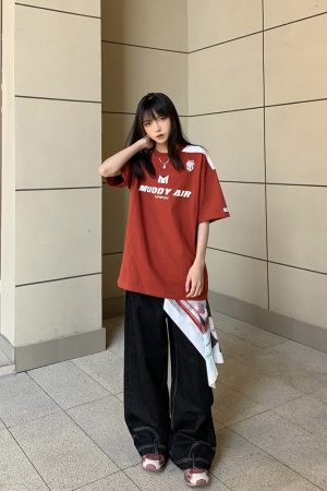 Heavyweight American Vintage Unisex Loose-Fit T-Shirt, Short Sleeve Jersey, High Street Trend, Casual 90s Style Top