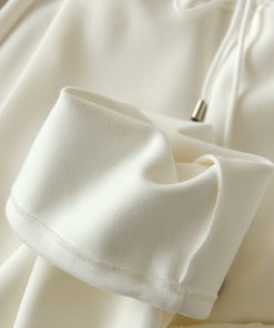 Heavyweight Cotton Fleece-Lined Sweatpants for Autumn & Winter, Adjustable Hem, Two-Way Wear, Casual Long Pants