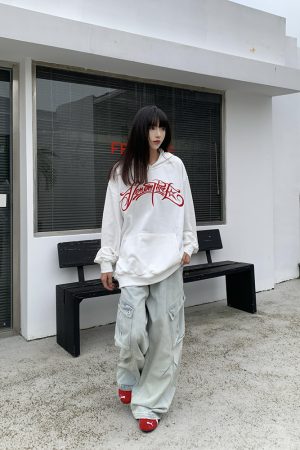 Heavyweight Embroidered Logo Hoodie for Men & Women - American Style Spring Autumn Sweatshirt, Pure Cotton High Street Fashion