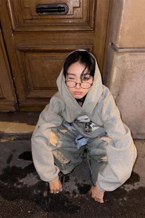 Heavyweight Fleece Hooded Sweatshirt with Dalmatian Print, Unisex Autumn Winter Jacket, Celebrity Style, 90s Inspired Fashion