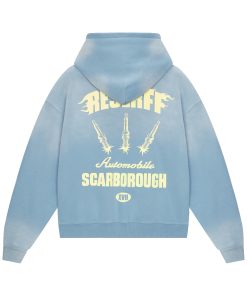 Heavyweight Water-Washed Fleece-Lined Distressed Hoodie - American Vintage Style Sweatshirt for Casual Comfort