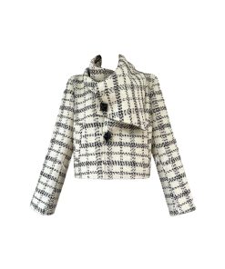 High-Design Double-Sided Wool Cloak Scarf Collar Short Coat for Winter - Stylish Prague Time Outerwear