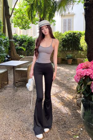 High Elasticity Casual Wide-Leg Long Pants for Women - Elegant Slimming Style, Fashionable Supermodel Legs Look