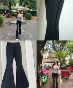 High Elasticity Casual Wide-Leg Long Pants for Women - Elegant Slimming Style, Fashionable Supermodel Legs Look