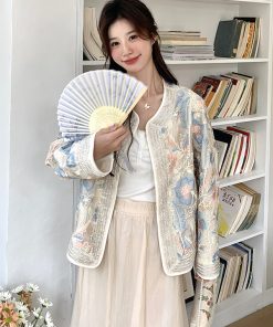 High-End Chinese Style Heavy Embroidery Short Jacket - Unique National Design for Spring - Small Size Fashion Top