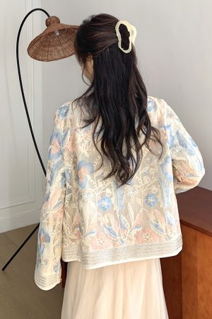 High-End Chinese Style Heavy Embroidery Short Jacket - Unique National Design for Spring - Small Size Fashion Top
