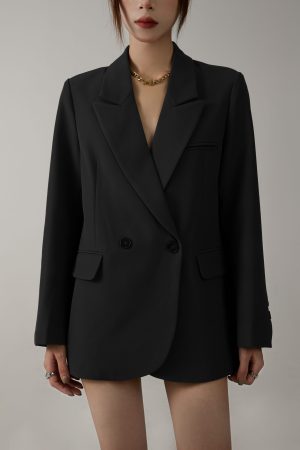 High-End Coffee-Colored Loose Casual Suit Jacket for Women - Trendy Versatile Spring Autumn Street Style Outerwear