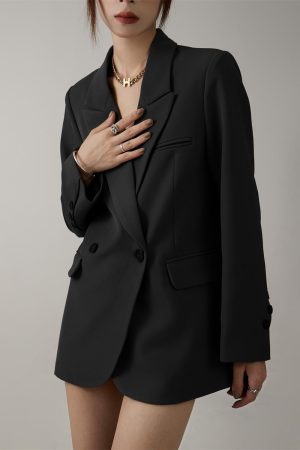 High-End Coffee-Colored Loose Casual Suit Jacket for Women - Trendy Versatile Spring Autumn Street Style Outerwear