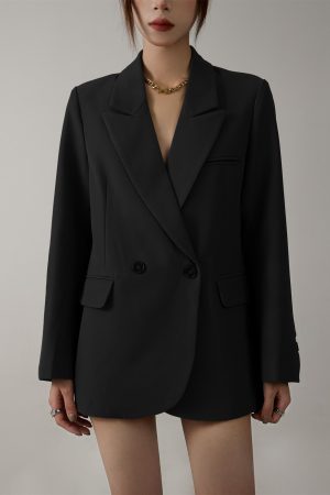 High-End Coffee-Colored Loose Casual Suit Jacket for Women - Trendy Versatile Spring Autumn Street Style Outerwear