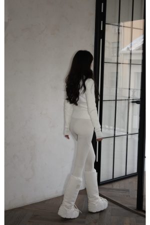 High-End Diamond Check Patchwork Knitted Sleeve Cotton Jacket for Women, Slim Fit Stand Collar Winter Outerwear