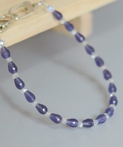 High-End Double Buckle Cat's Eye Stone Phone Chain Lanyard - Shiny Water Droplet Design Pendant Accessory for Girls