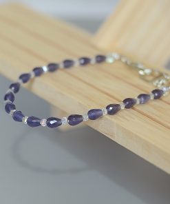 High-End Double Buckle Cat's Eye Stone Phone Chain Lanyard - Shiny Water Droplet Design Pendant Accessory for Girls