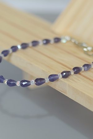 High-End Double Buckle Cat's Eye Stone Phone Chain Lanyard - Shiny Water Droplet Design Pendant Accessory for Girls
