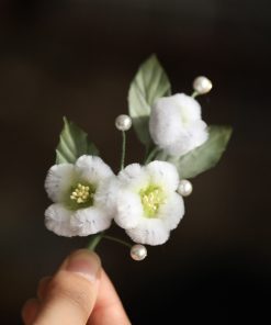 High-End Faux Velvet Flower Brooch - Autumn Winter Coat Corsage Pin, Handmade Classical National Style, Elegant Chinese Gift