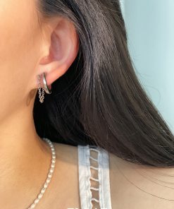 High-End Floating Tassel Ear Cuff - Indifferent Style Metal Chain Earrings for Women - No Ear Hole Design - Trendy Statement Jewelry