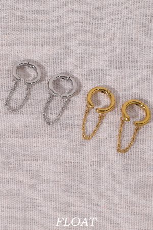 High-End Floating Tassel Ear Cuff - Indifferent Style Metal Chain Earrings for Women - No Ear Hole Design - Trendy Statement Jewelry