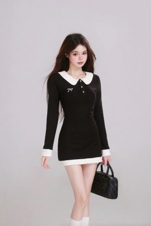 High-End French-Style Black Double-Sided Velvet Dress for Women, Waist-Cinching Silhouette, Elegant Short Skirt, Spring Collection