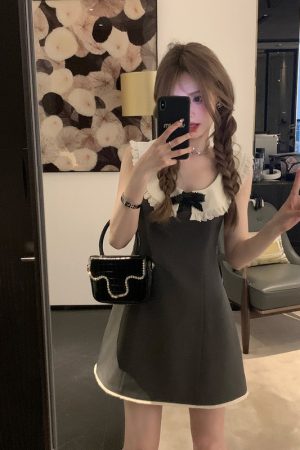 High-End French-Style Sleeveless Dress for Women, Waist-Defined Summer Short Skirt for Petite Princesses, Chic & Elegant