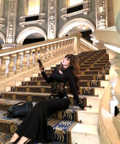 High-End French Style Women's Lace Slim-Fit Top & Bodycon Fishtail Skirt Set for Spring/Summer Fashion