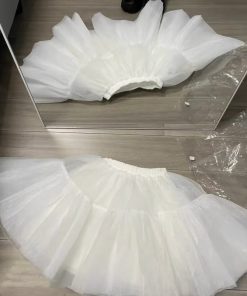 High-End Light Luxury Purple Fairy Birthday Dress Set - Strapless Tulle Cardigan with Puff Skirt for a Dreamy Look