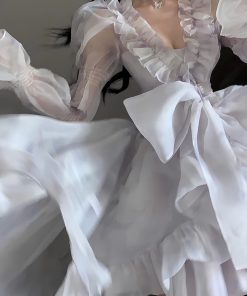 High-End Light Luxury Purple Fairy Birthday Dress Set - Strapless Tulle Cardigan with Puff Skirt for a Dreamy Look