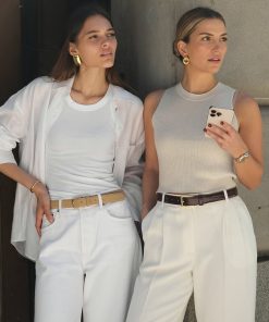 High-End Light Luxury Titanium Steel Ear Hoops - Versatile Plain Studs for European and American Commuter Style