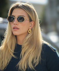 High-End Light Luxury Titanium Steel Ear Hoops - Versatile Plain Studs for European and American Commuter Style