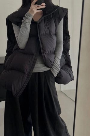 High-End Loose White Duck Down Vest Jacket for Women - European Style Unisex Gilet, Perfect for Fall/Winter Fashion
