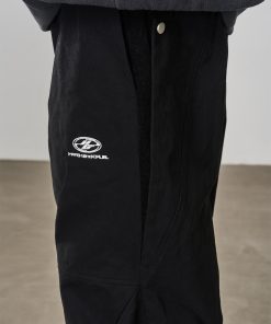 High-End Minimalist Double-Pleat Corduroy Multi-Wear Paratrooper Pants - Cleanfit Spliced Design for Effortless Style