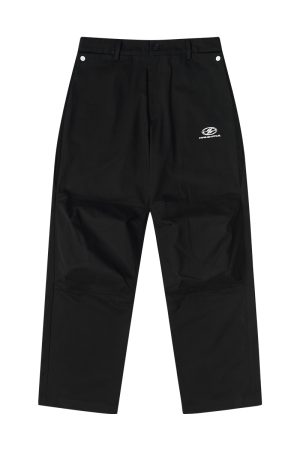 High-End Minimalist Double-Pleat Corduroy Multi-Wear Paratrooper Pants - Cleanfit Spliced Design for Effortless Style