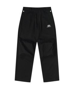 High-End Minimalist Double-Pleat Corduroy Multi-Wear Paratrooper Pants - Cleanfit Spliced Design for Effortless Style