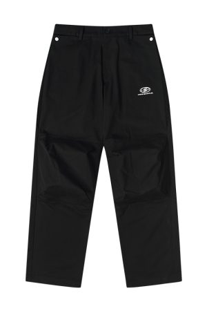 High-End Minimalist Double-Pleat Corduroy Multi-Wear Paratrooper Pants - Cleanfit Spliced Design for Effortless Style