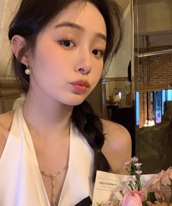 High-End Pearl Earrings - French Minimalist Design, Trendy Vintage Style, Versatile Light Luxury Ear Accessories