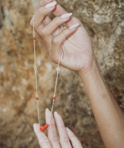 High-End Red Chinese Gourd Necklace - Semi-Three-Dimensional National Style Pendant for Vacation & Luxe Fashion