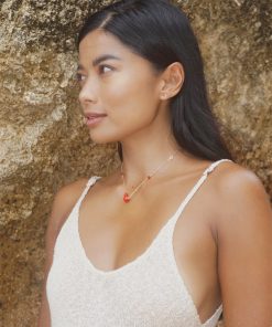 High-End Red Chinese Gourd Necklace - Semi-Three-Dimensional National Style Pendant for Vacation & Luxe Fashion