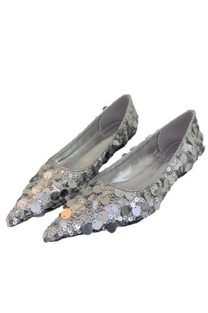 High-End Sequined Pointed Shoes for Women, Evening Wear, Party Style, Glamorous Footwear, Fashion-forward, Chic Design