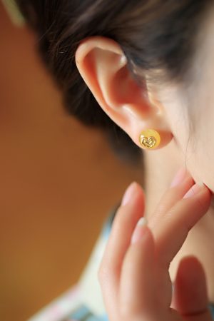 High-End Silver Artisan Ancient Style Earrings with Beeswax and Amber, Elegant Luxury Accessories for Women