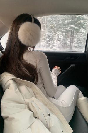 High-End Ski Bodysuit for Women - Integrated Long Pants, Stylish Winter Outfit, Perfect for Cold Weather Adventures