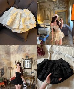 High-End Socialite Style Layered Tulle Skirt - Ballet Break Design, Summer Fashion, Elegant Half Skirt for Chic Looks