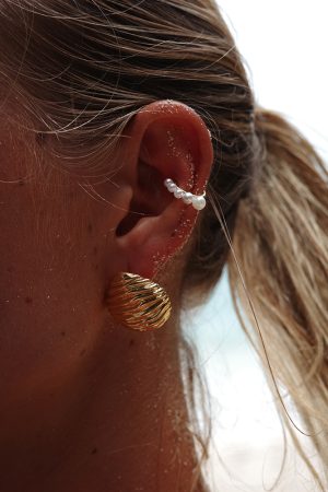 High-End Textured Shell Ear Clips - Luxury 925 Silver Studs for Versatile Temperament Jewelry Accessories
