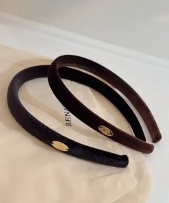 High-End Velvet Handmade Hairband - Versatile Korean Imported Metal Hairpin for Women - Stylish Headwear Accessories