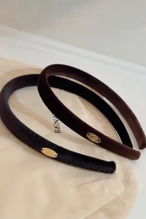 High-End Velvet Handmade Hairband - Versatile Korean Imported Metal Hairpin for Women - Stylish Headwear Accessories