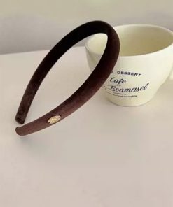 High-End Velvet Handmade Hairband - Versatile Korean Imported Metal Hairpin for Women - Stylish Headwear Accessories