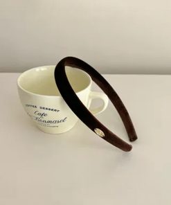 High-End Velvet Handmade Hairband - Versatile Korean Imported Metal Hairpin for Women - Stylish Headwear Accessories