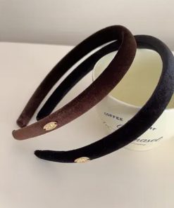 High-End Velvet Handmade Hairband - Versatile Korean Imported Metal Hairpin for Women - Stylish Headwear Accessories